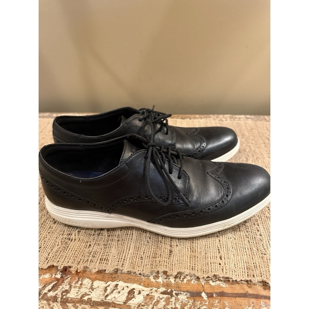 Cole Haan Grand.OS Wingtip Oxford Dress Shoes Men's Size 11M black - Picture 6 of 15